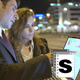 Using Laptop On  Street - VideoHive Item for Sale