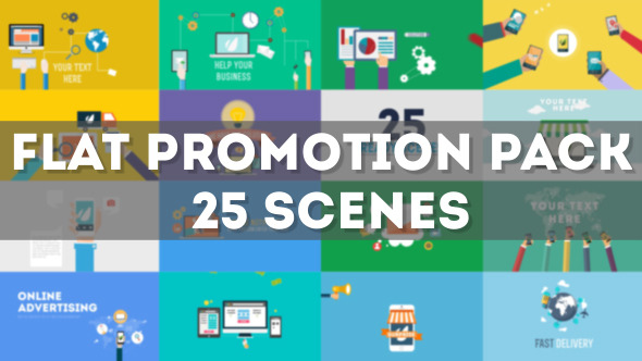 Flat Promotion Pack - VideoHive 11904995