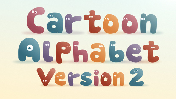 Cartoon Alphabet II  | After Effects Template
