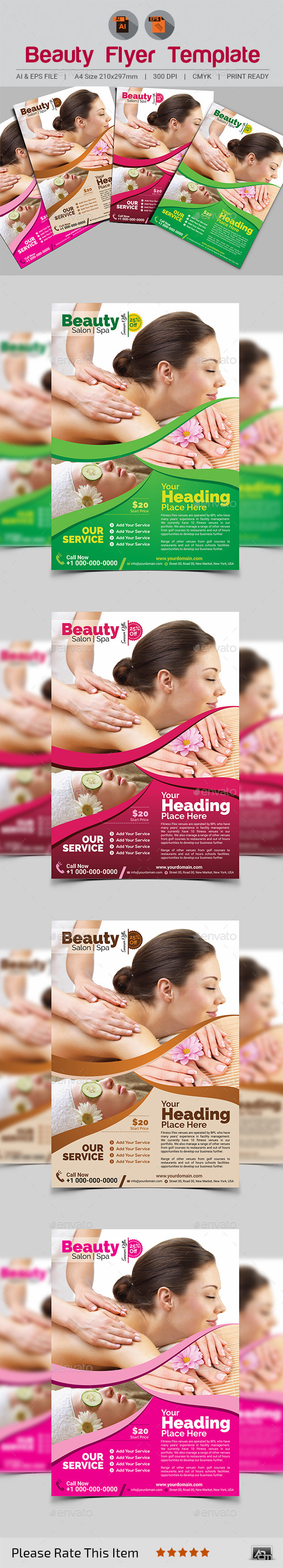 Spa & Beauty Flyer Template