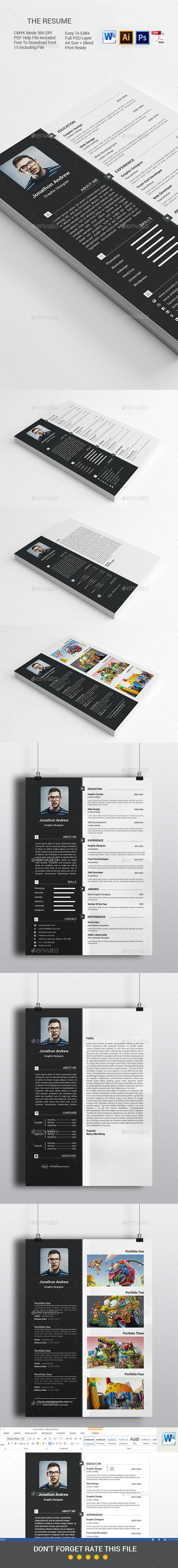 The Resume/cv - Resumes Stationery