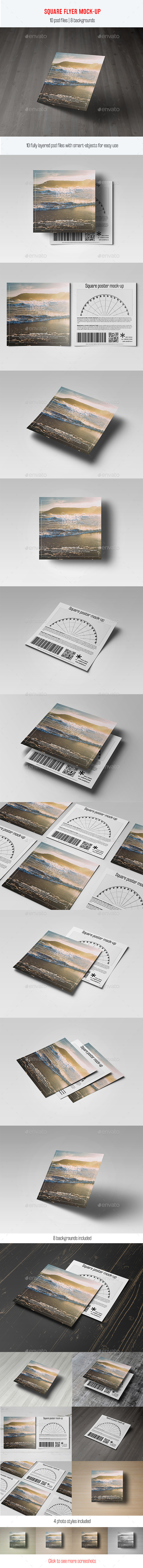 Square Flyer Mock-Up - Flyers Print