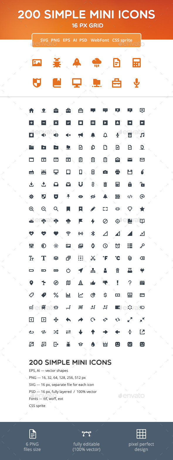 Simple Mini Icons - Web Icons