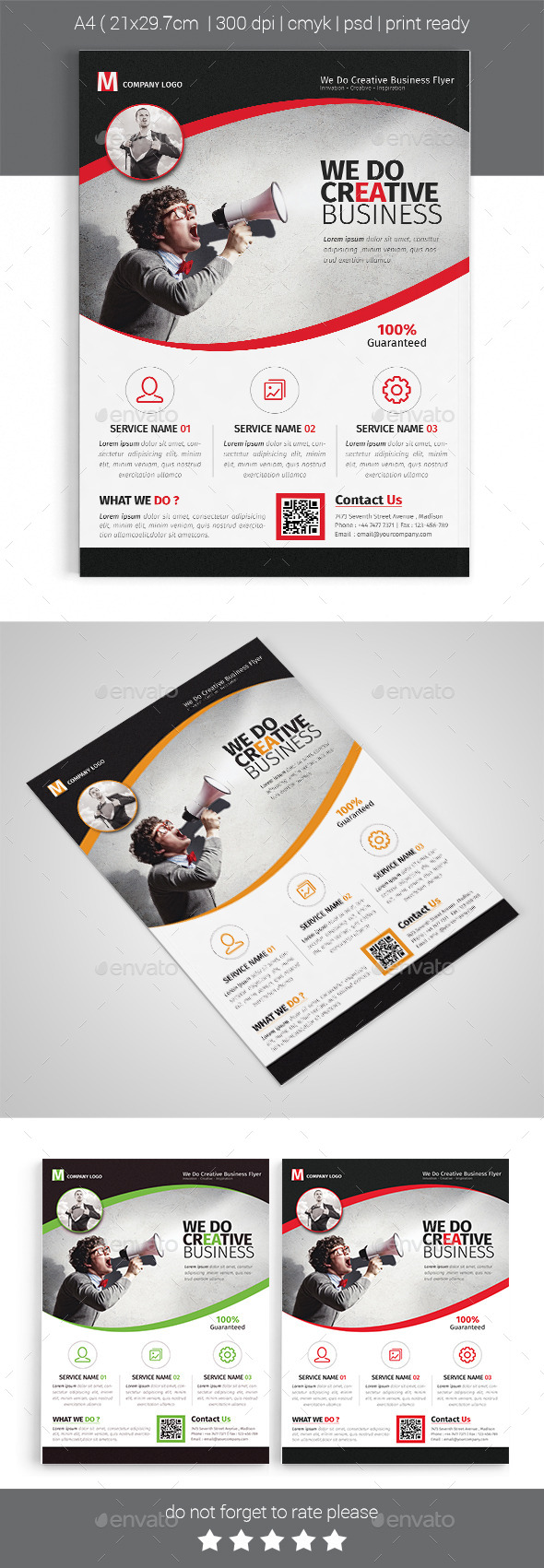 A4 Corporate Business Flyer Template Vol 05 - Corporate Flyers