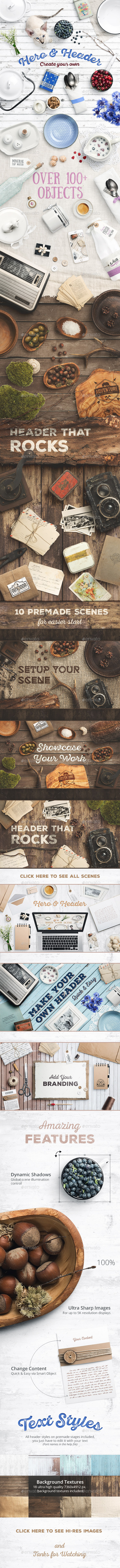 Mock-Up Creator / Countryside Edition - Hero Images Graphics