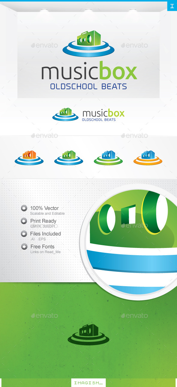 Music Box Logo - Objects Logo Templates