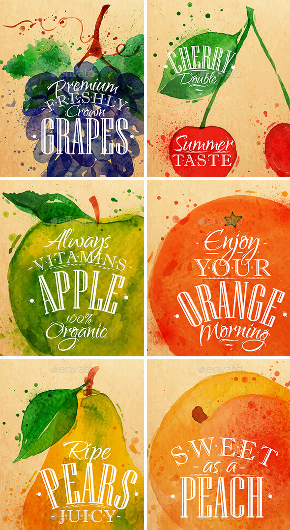 Poster Fruits - Food Objects