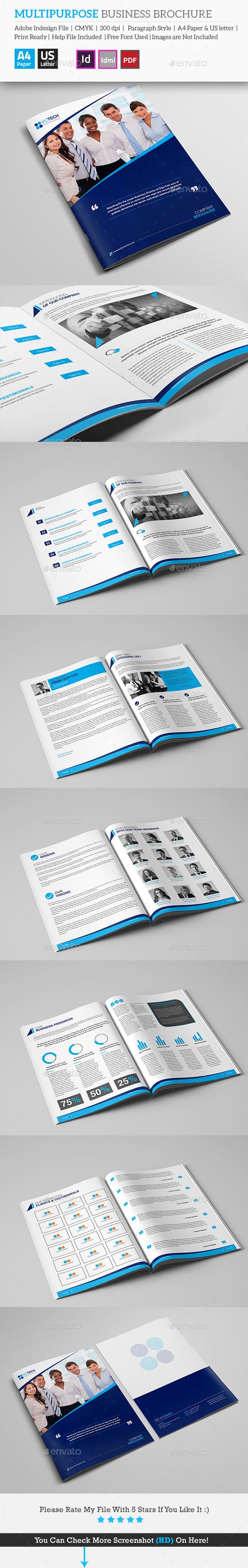 Multipurpose Business Brochure - Brochures Print Templates