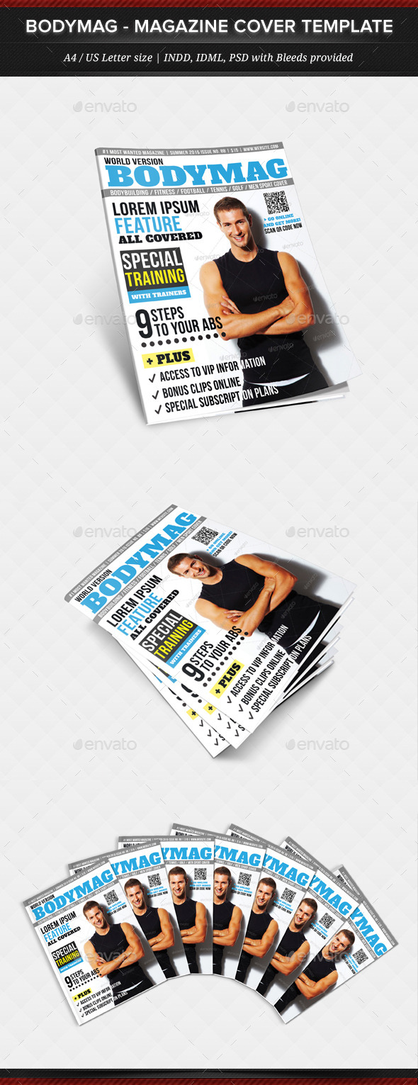 BodyMag - Multipurpose Magazine Cover Template - Magazines Print Templates