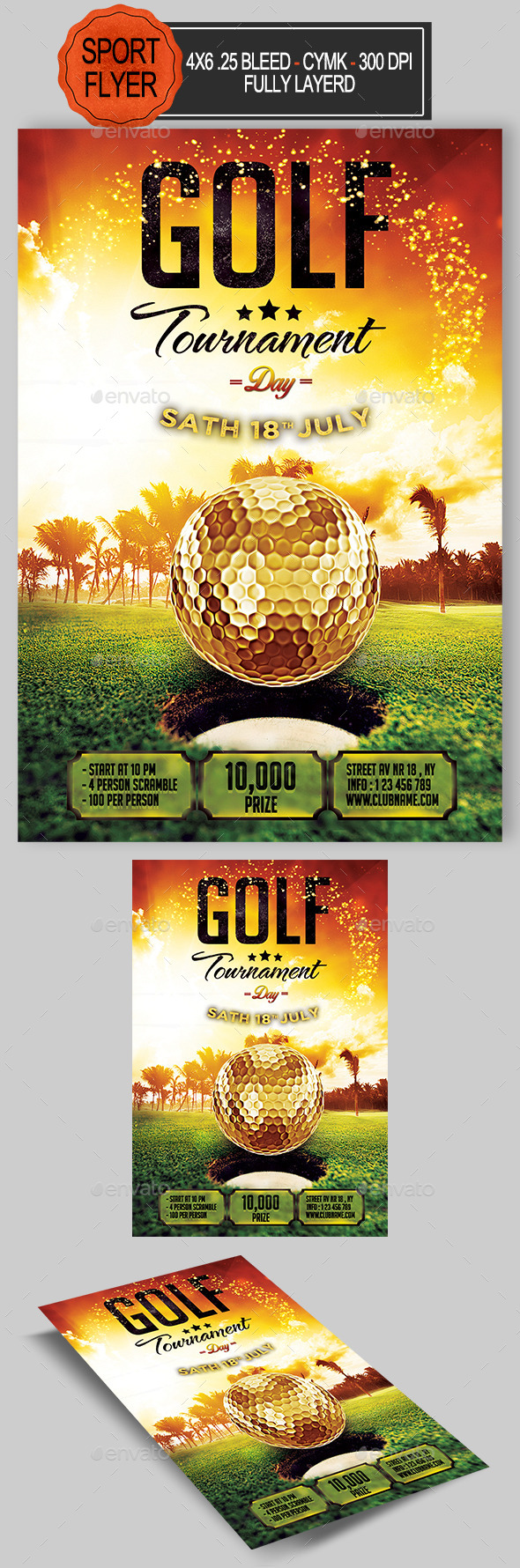 Golf Flyer - Sports Events