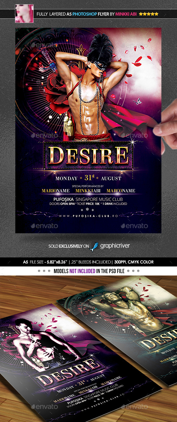 Desire Poster/Flyer - Flyers Print Templates