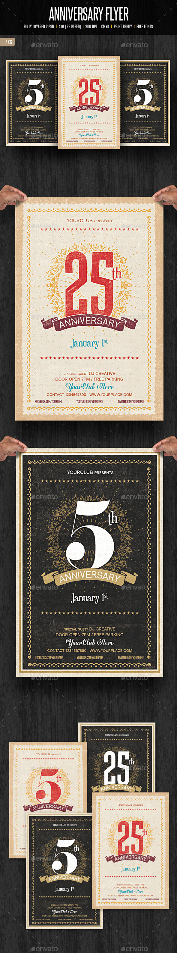 Anniversary Flyer - Events Flyers