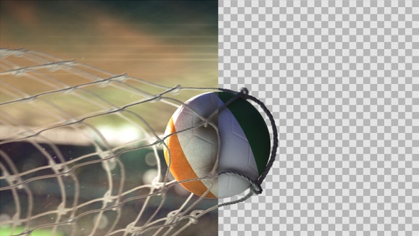 Soccer Ball Scoring Goal Night - Ivory Coast