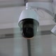 Closeup of Surveillance Security Video Camera Rotating to the Right