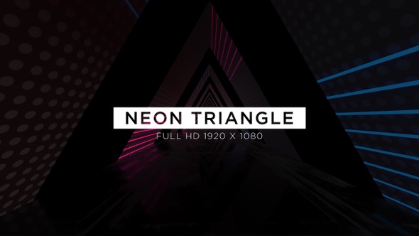 Neon Triangle VJ Loops Background alt