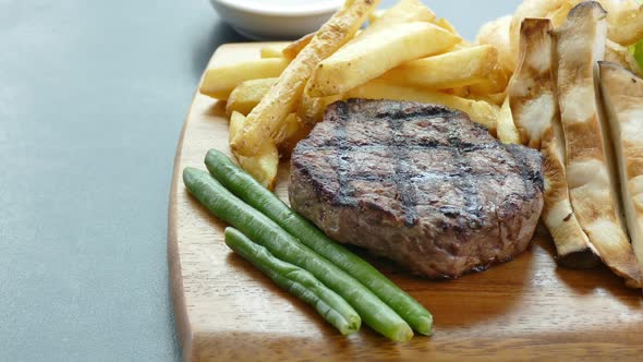 Grilled beef meat steak alt