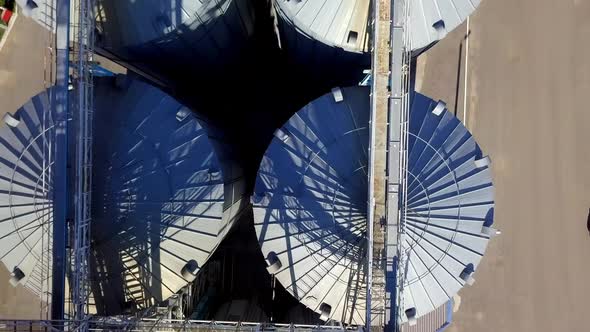 Grain Elevator at Modern Agro Processing Factory