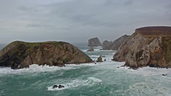 The Amazing Coastline at Port Between Ardara and Glencolumbkille in County Donegal - Ireland alt