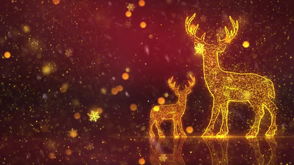 Christmas Rein Deer Background 1 alt