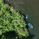 People floating down the Provo River from aerial view - VideoHive Item for Sale