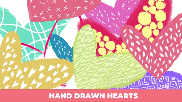 Hand Drawn Hearts Pack