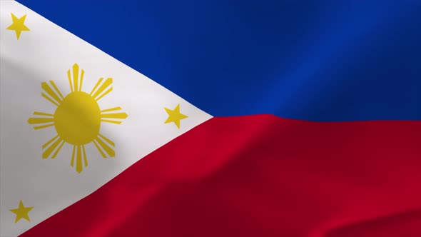 Philippines Waving Flag Animation 4K Moving Wallpaper Background alt