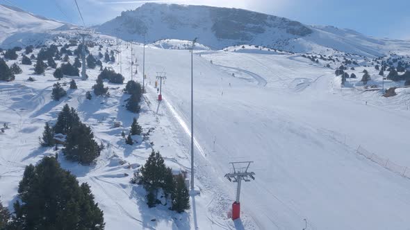 Ski Resort and Ski Lift 