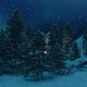 Camp Fire In The Snow Fall In Pine Forest At Night 3 - VideoHive Item for Sale