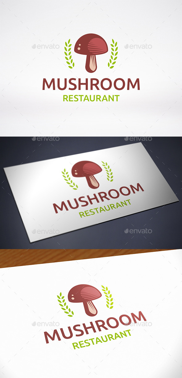 Mushroom Logo Template - Food Logo Templates