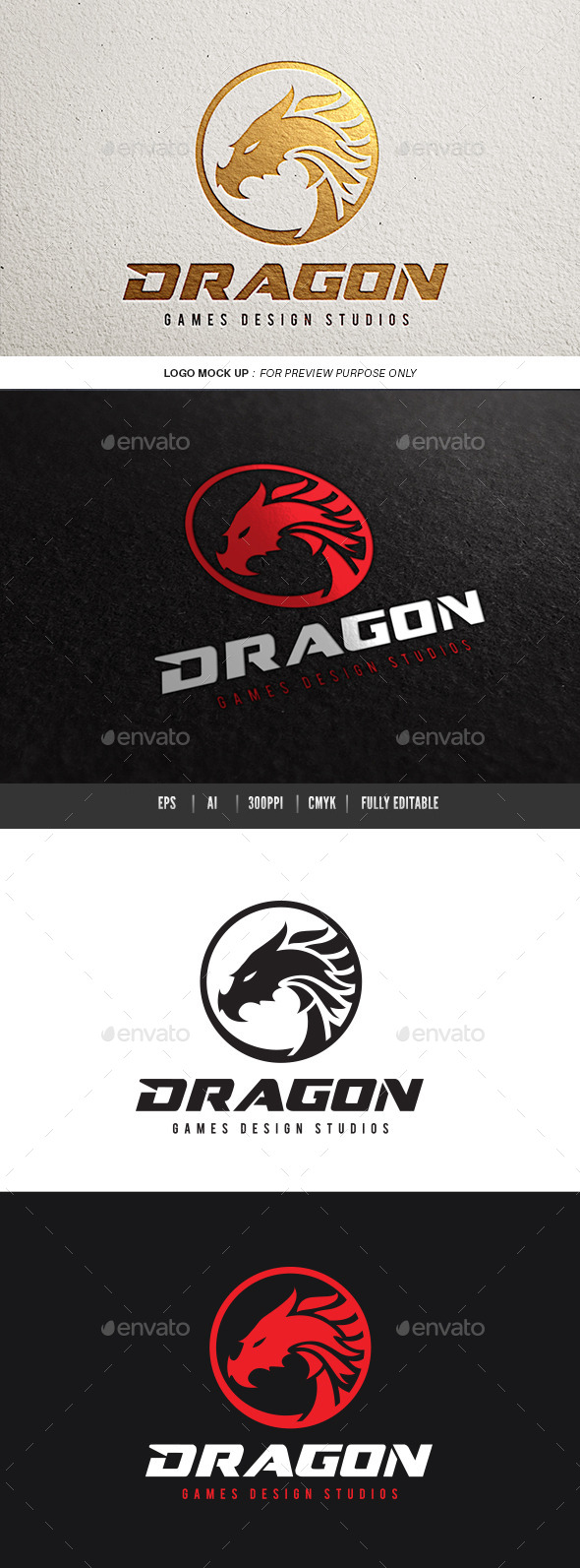 Dragon - Crests Logo Templates