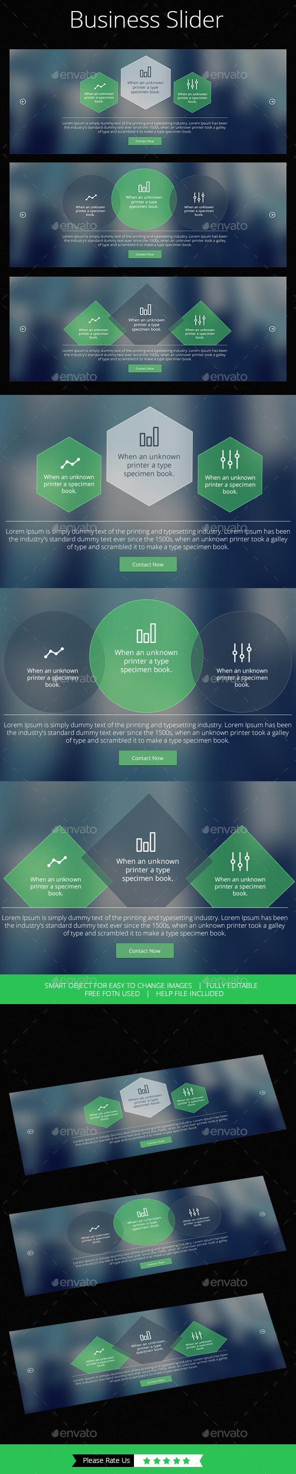 Simple Business Slider - Banners & Ads Web Elements