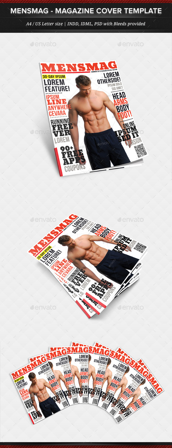 MensMag - Multipurpose Magazine Cover Template - Magazines Print Templates