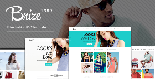 Brize - Fashion PSD Template - Fashion Retail