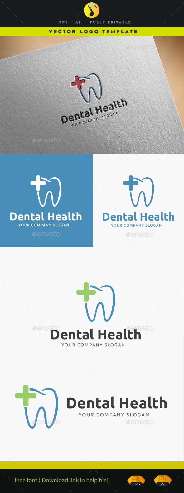 Dental Health - Symbols Logo Templates