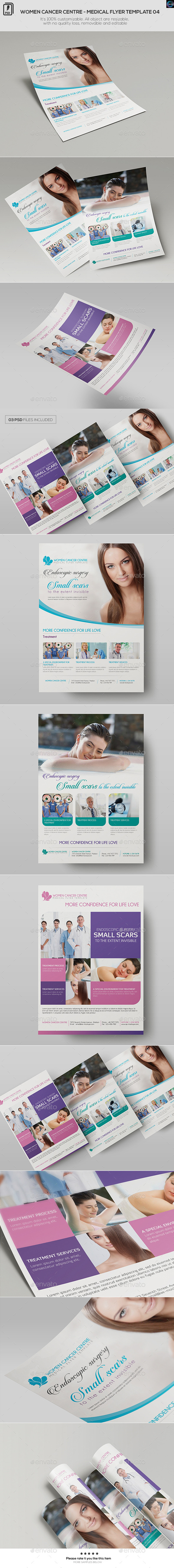 Women Cancer Centre - Medical Flyer Template 04 - Corporate Flyers
