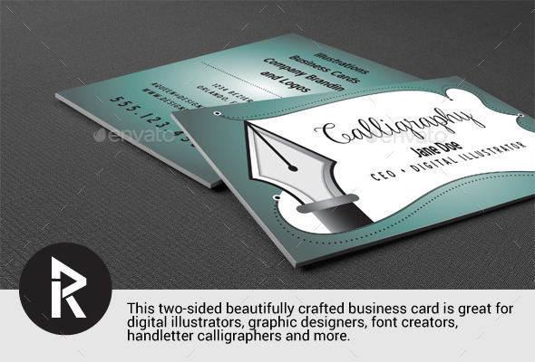 Business card for Illustrators - Curve Queens