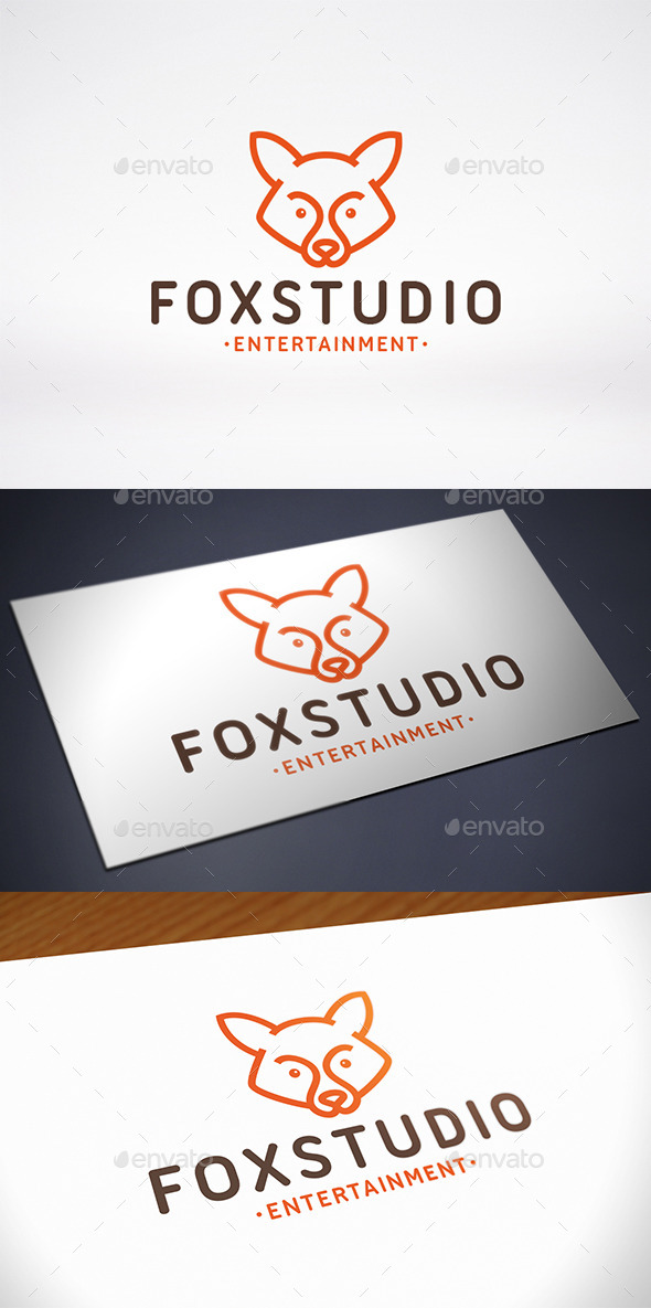 Fox Studio Logo Template - Animals Logo Templates