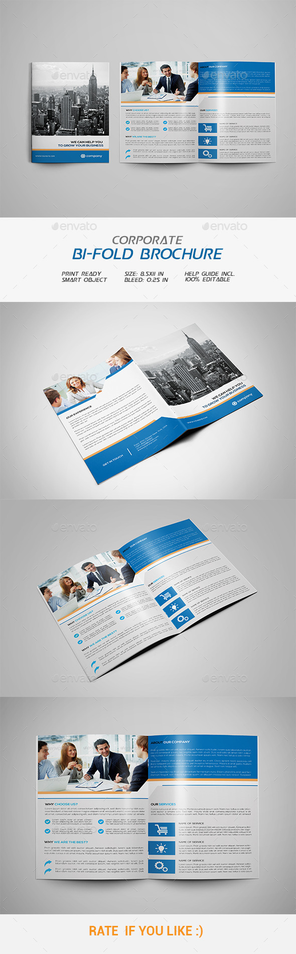 Corporate Bi-fold Brochure - Corporate Brochures
