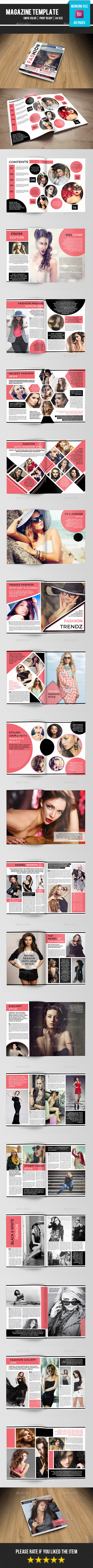 Fashion Magazine Template-v13 - Magazines Print Templates