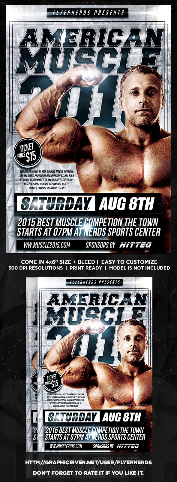 American Muscle 2015 Sports Flyer - Sports Events