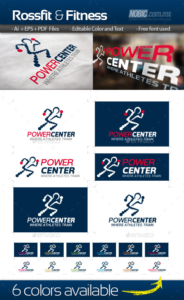 Rossfit and Fitness - Logo Template - Humans Logo Templates