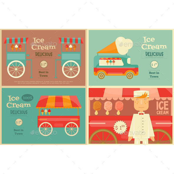 Ice Cream Poster - Food Objects