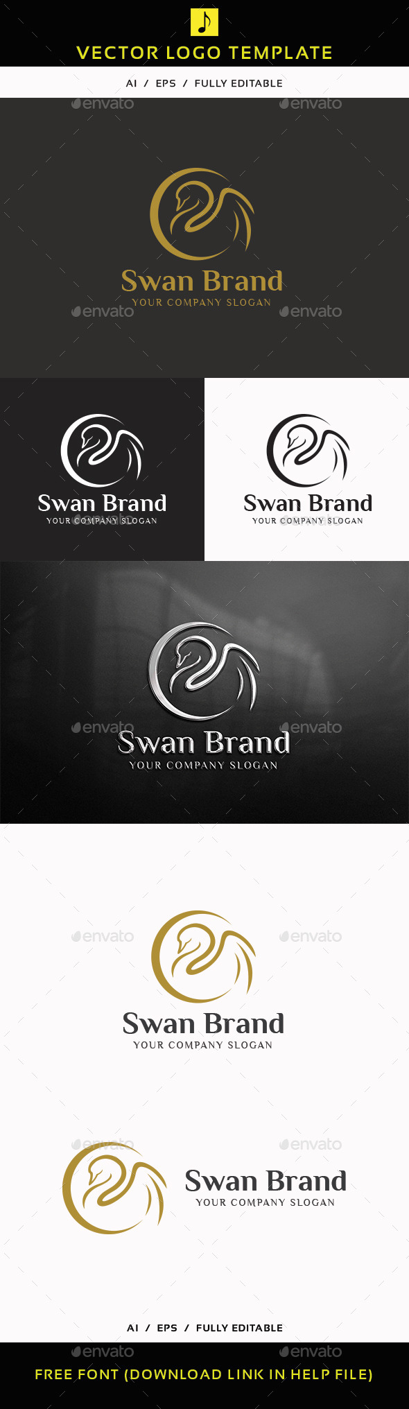 Swan Brand - Animals Logo Templates