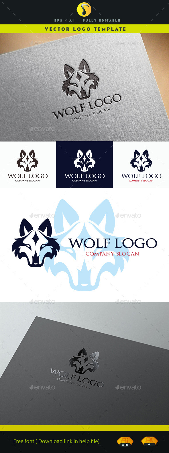 Wolf Logo - Animals Logo Templates