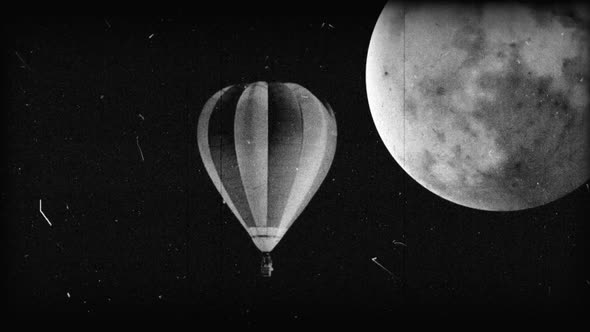 Black & White Hot Air Balloon 10, Motion Graphics | VideoHive