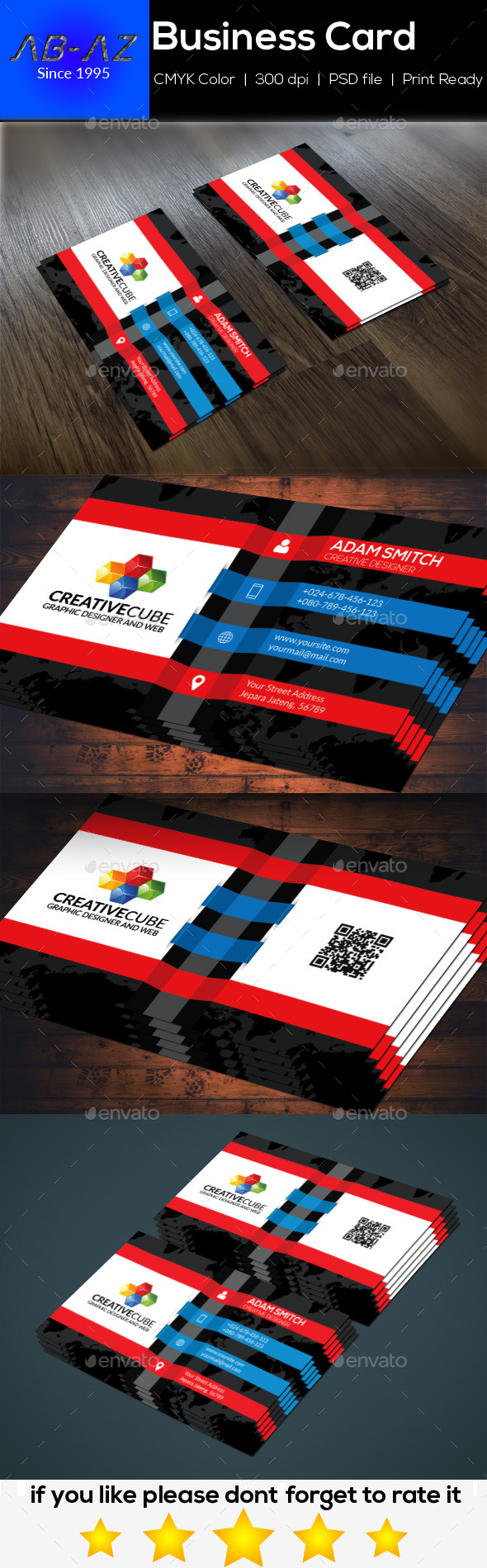 Modern Clean Business Card - Corporate Business Cards