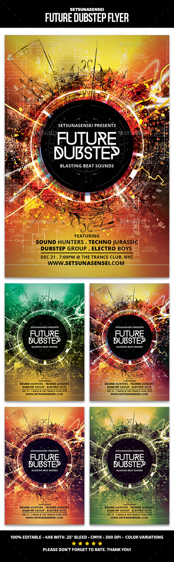 Future Dubstep Flyer - Clubs & Parties Events