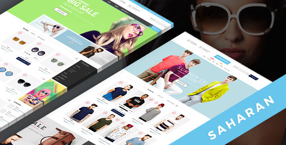 Saharan - Multi-Purpose PSD Template - Shopping Retail