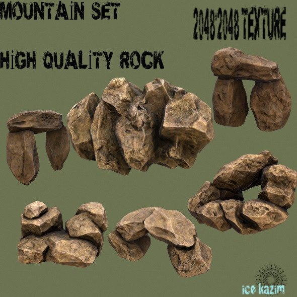Mountain_Set_1 - 3Docean 12013933