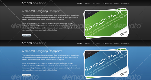 Bold Website Ready Headers - Miscellaneous Web Elements